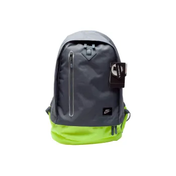 Nike Polyester Backpack Dual Strap Pack Regular Unisex Black Neon Yellow