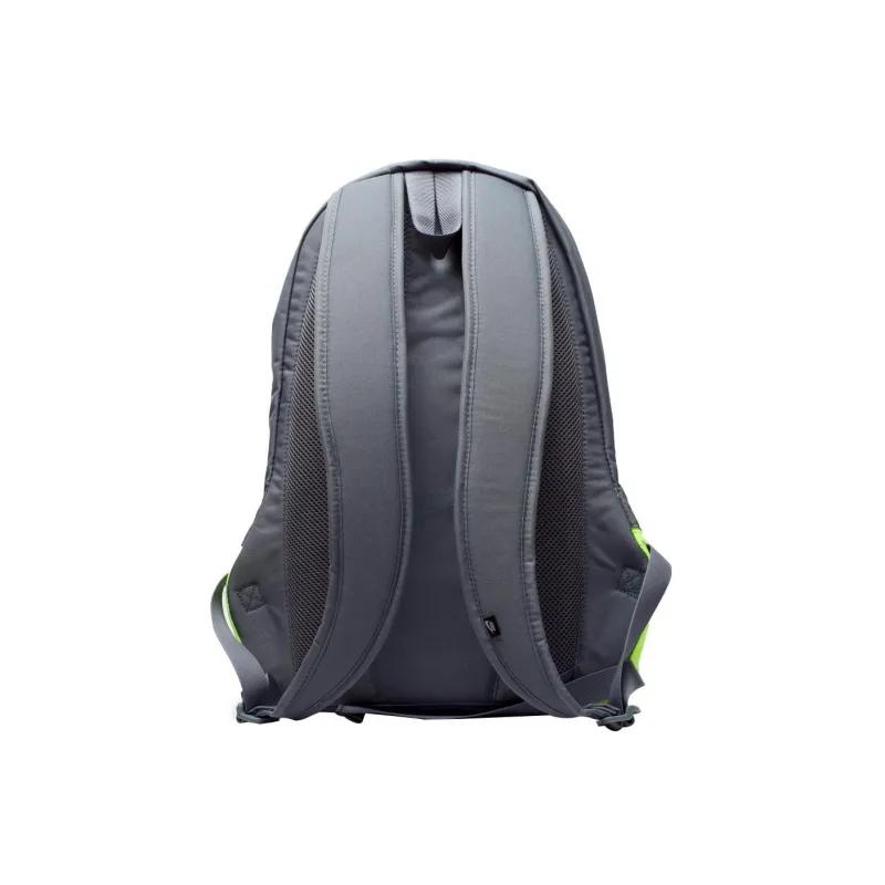 Nike Polyester Backpack Dual Strap Bag Regular Unisex Black Neon Yellow-4