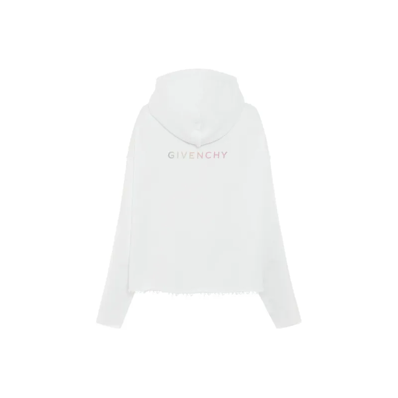 Givenchy Logo print Cropped Hoodie-1