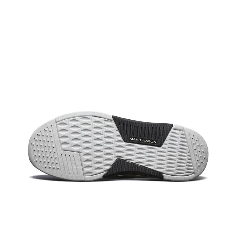 Skechers MARK NASON Los Angeles Cushioning Anti-Slip And Wear-Resistant Low-Top Casual Shoes Men's Black White-4