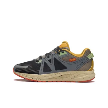 LiNing Shock Absorbers With Slip Resistant And Abrasion Resistant Properties Low Top Running Shoes Men's Black Gray