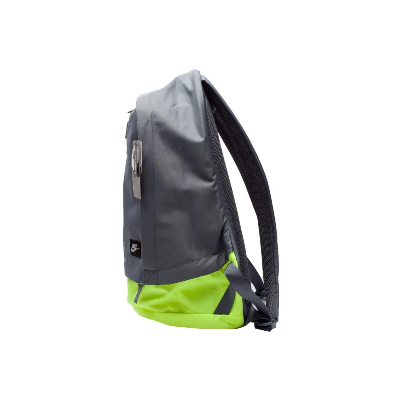 Nike Polyester Backpack Dual Strap Bag Regular Unisex Black Neon Yellow-2