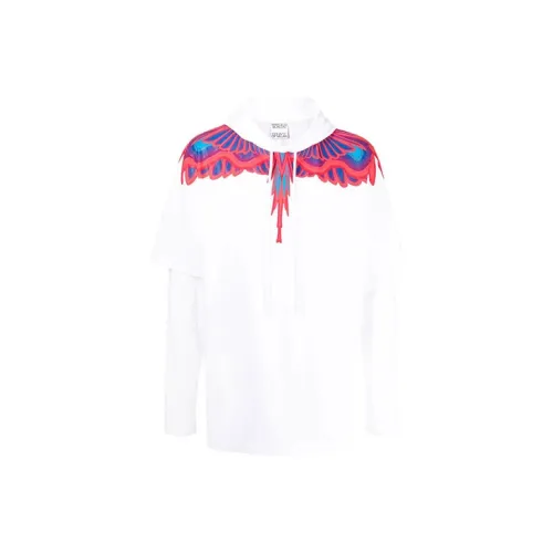 Marcelo Burlon County Of Milan Feather-print Layered Hoodie