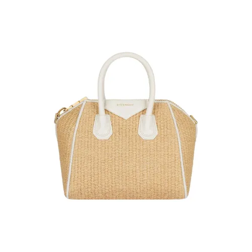 GIVENCHY Antigona Cotton And Polyamide Blend Shoulder Bag Crossbody Bag Handbag Mini Women's Beige