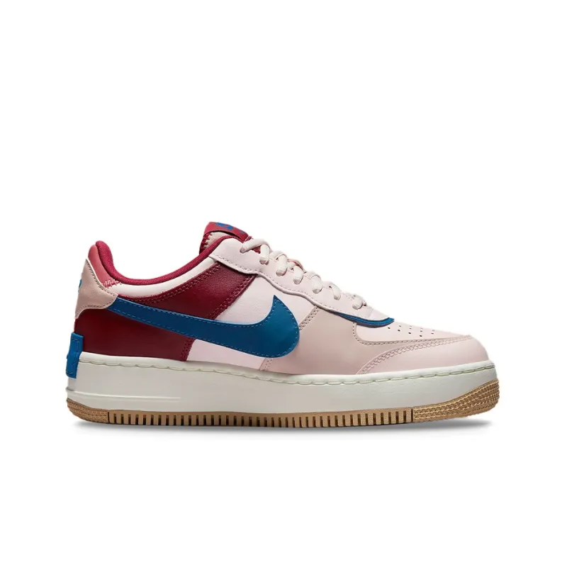 Nike Air Force 1 Low Shadow Light Soft Pink Team Red Blue Women's-1