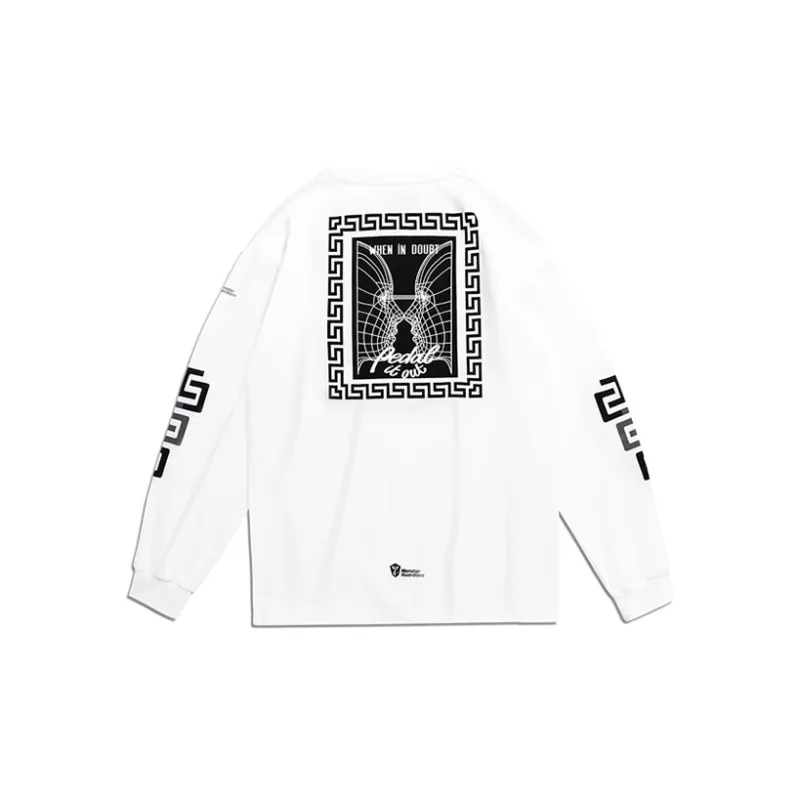Monster Guardians Long Sleeved T Shirt Men's White-0