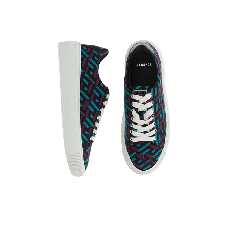 FANSIZHE Low Top Skateboard Shoes Men's Black Red Blue-2