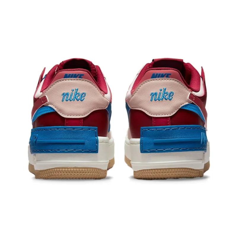 Nike Air Force 1 Low Shadow Light Soft Pink Team Red Blue Women's-4