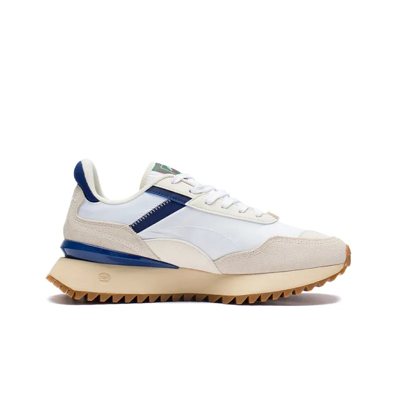 LiNing Shock Absorbers Slip Resistant, Abrasion Resistant, Lightweight Low Top Sports Casual Shoes Men's White Green-1