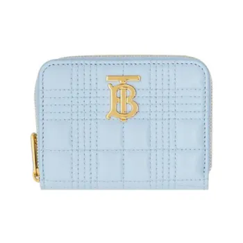 Burberry Lola Lola Bag Lambskin Wallet Women's Light Blue