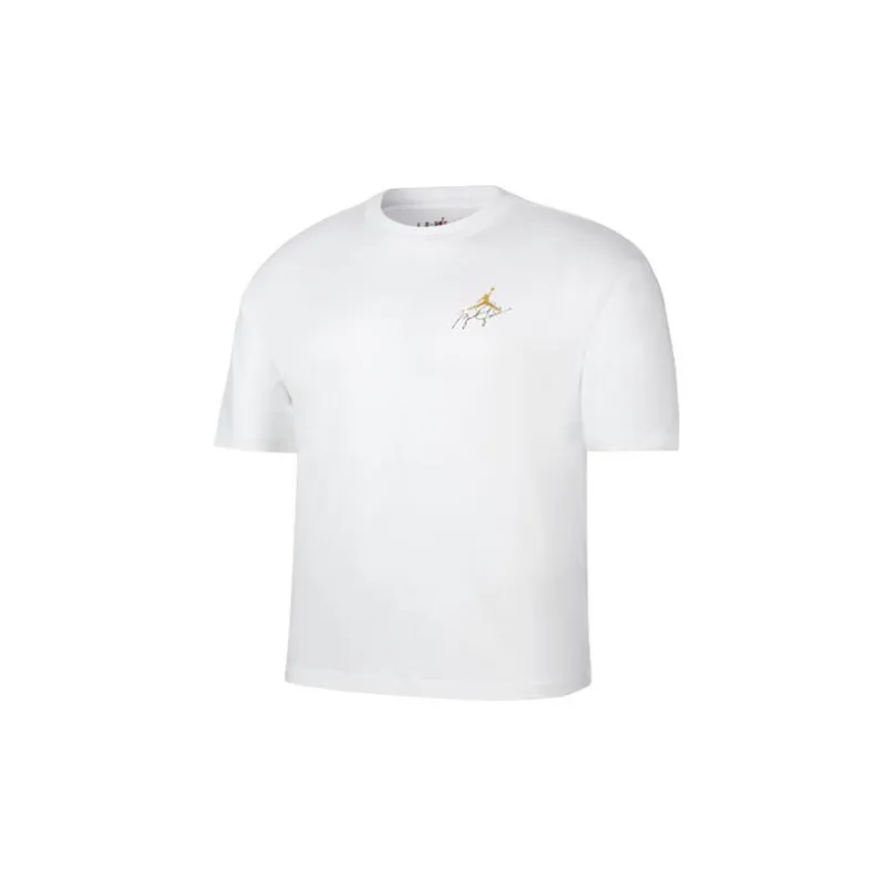 Jordan Jumpman Air T Shirt Men's White Yellow-1