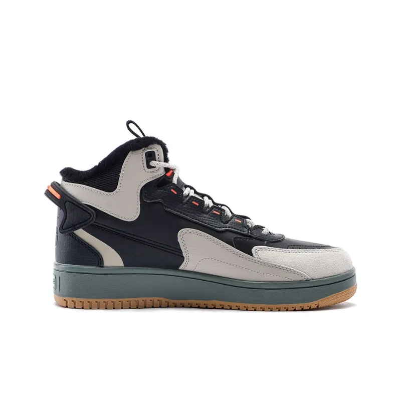 Anta Life Collection High-Top Skateboard Shoes Men's Gray Black-1