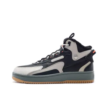 Anta Life Collection High Top Skateboard Shoes Men's Gray Black