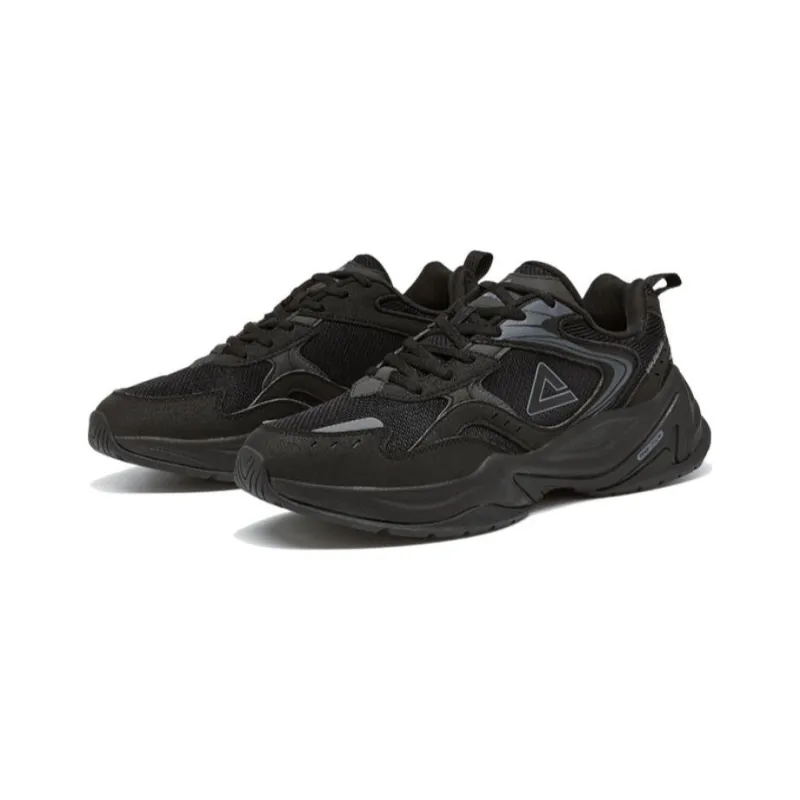 PEAK State Pole Source Back Casual Shoes Men Low Top All Black-1