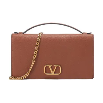 Valentino Leather One Shoulder Handbag Regular Women's Brown
