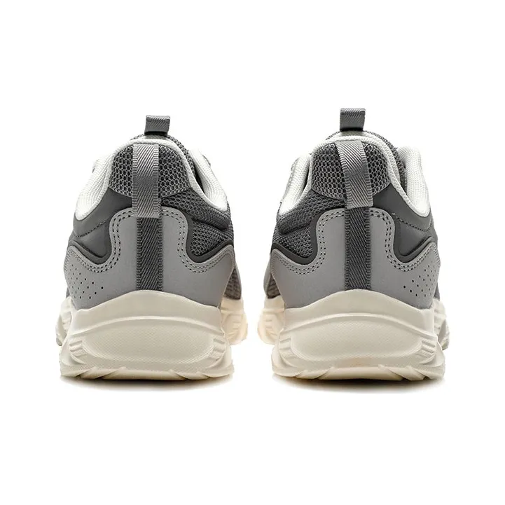 Anta Cushioned Anti-Slip Wear-Resistant Breathable Lightweight Low-Top Running Shoes Men's Gray-4