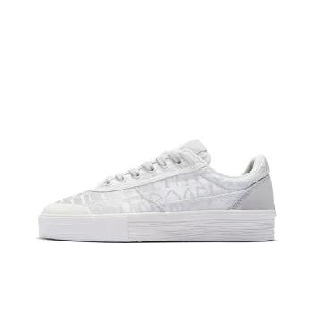 LiNing 50/50 Low Top Skateboard Shoes Women's White Gray