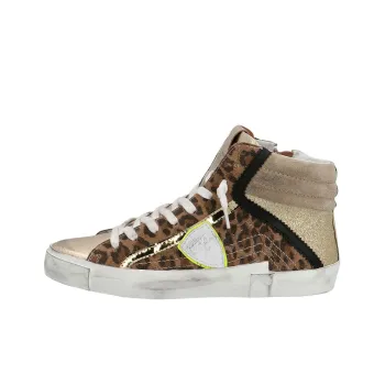 PHILIPPE MODEL Paris Leopard-print Hi-top Sneakers