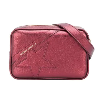 Golden Goose Leather Fanny Pack Women's Eggplant Purple