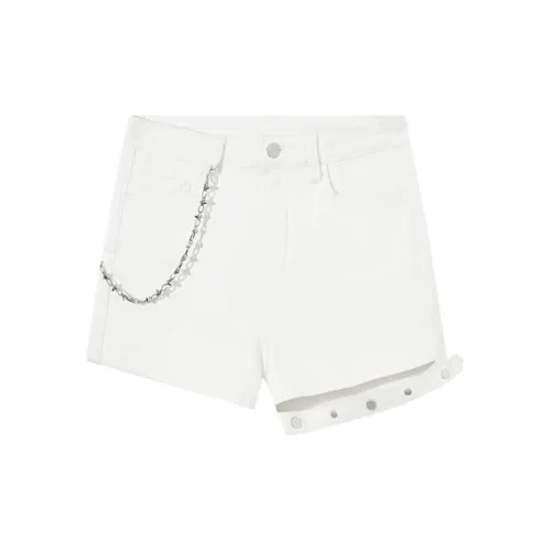 ITIB COLOR ALL IN Denim Shorts Women's White