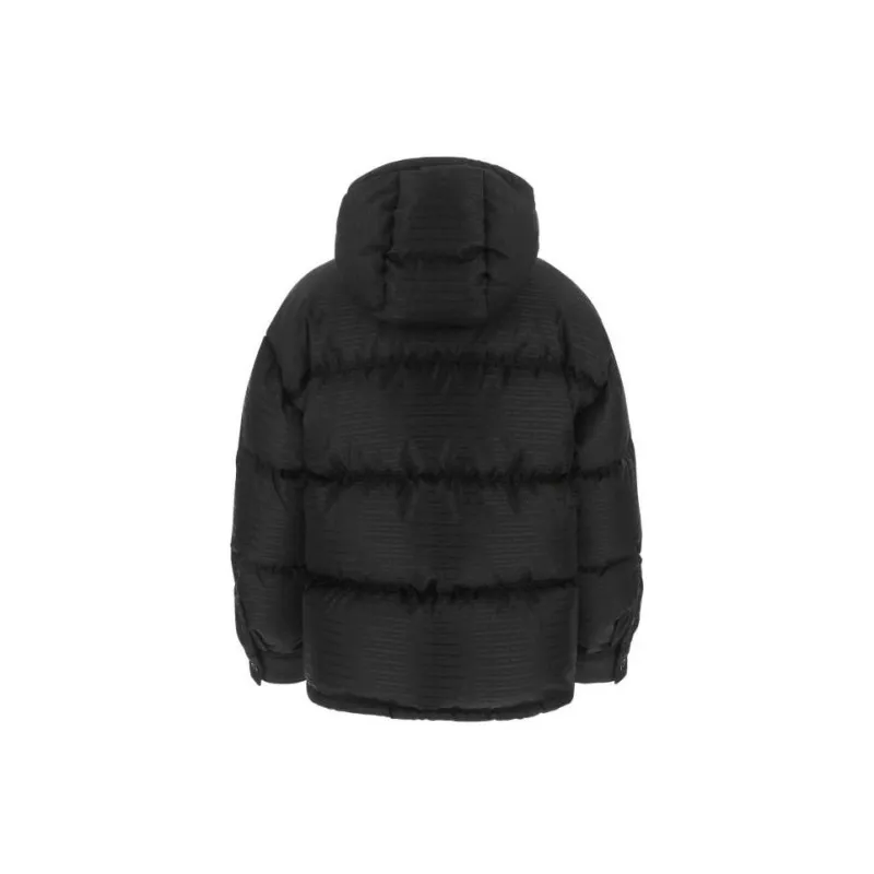 PRADA Zip Up Padded Jacket Black-1