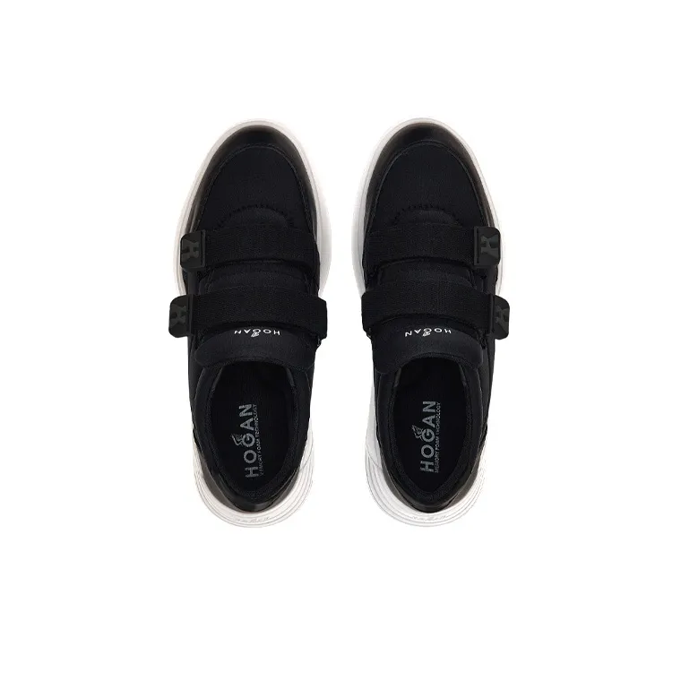HOGAN Rebel Low Top Casual Shoes Women's Black-4