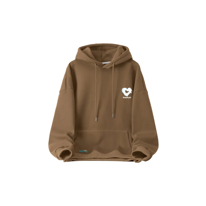 DUEPLAY Hooded Loose Fit Sweatshirt Spring Fall Unisex-5