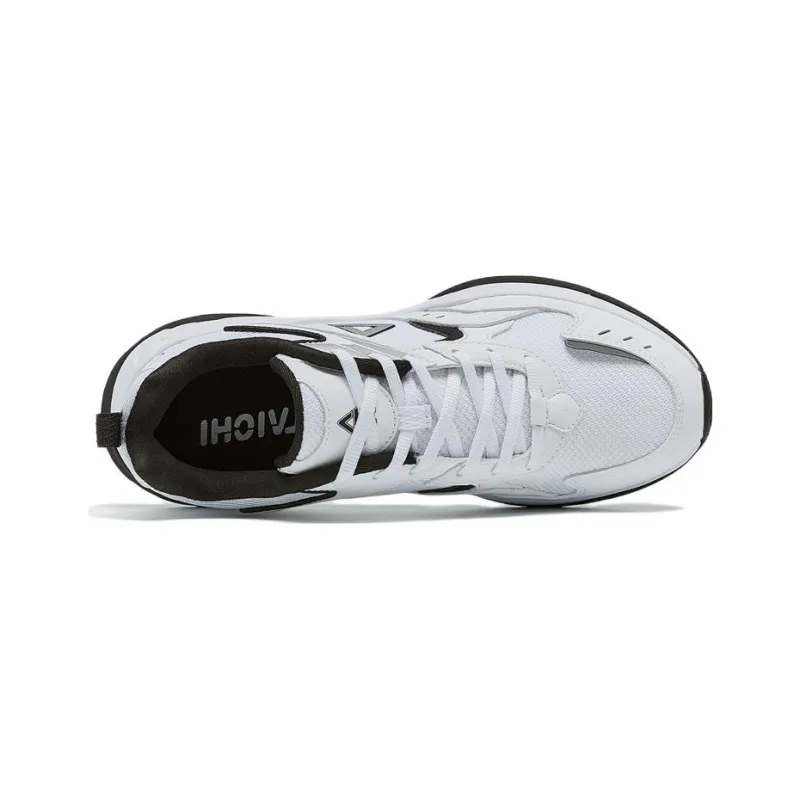 PEAK State Pole Source Back Casual Shoes Men Low Top All White/Black-1