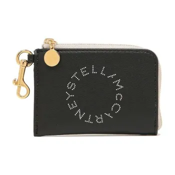 Stella McCartney Logo Perforated Zipped Wallet