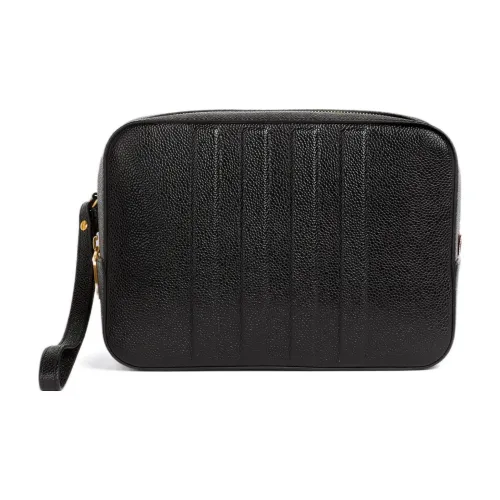 THOM BROWNE Four Bar Detailed Zipped Wash Bag