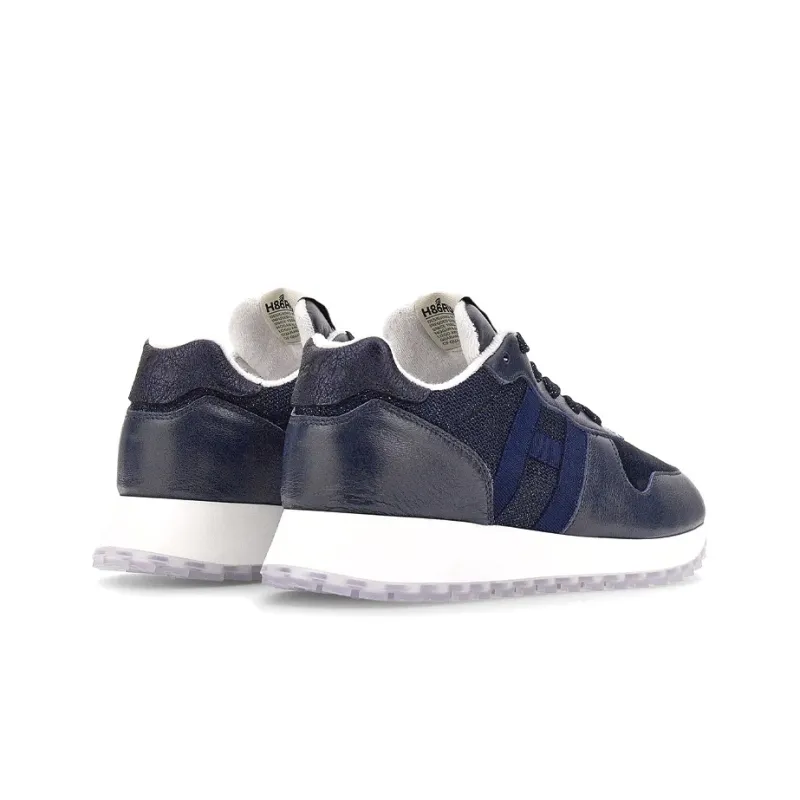 HOGAN H383 Casual Shoes Women's Low Top Blue-3
