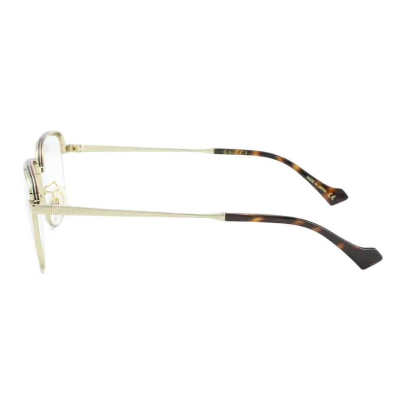GUCCI Eyeglass Frames Unisex Gold-2