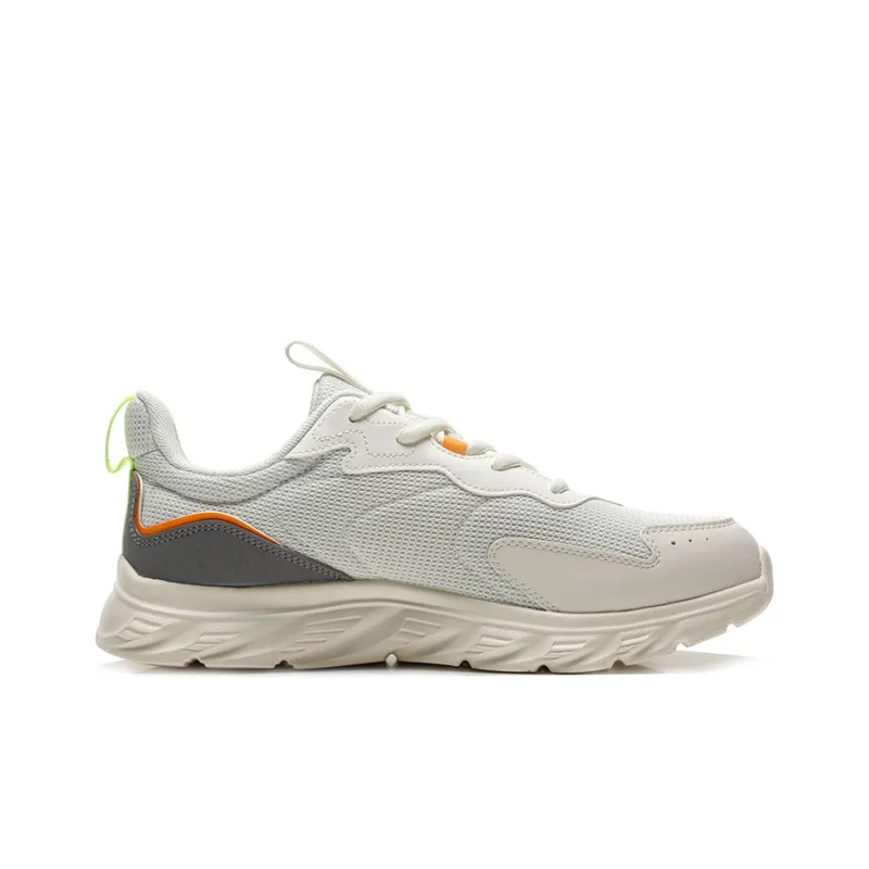 Anta Cushioned Anti-Slip Wear-Resistant Breathable Lightweight Low-Top Running Shoes Men's White Gray Blue-1
