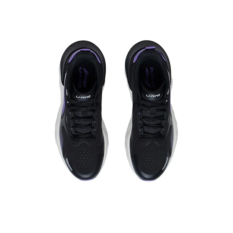 LiNing Yufeng Cushioning Rebound Low Top Running Shoes Women's Black-3