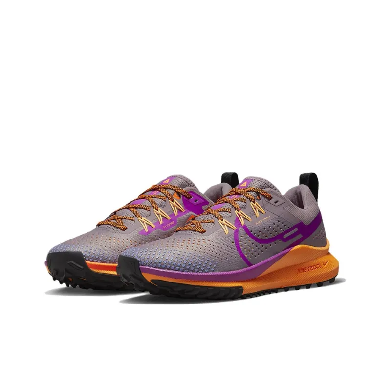 Nike React Pegasus Trail 4 Purple Smoke Total Orange Peach Cream Vivid Purple Women's-2