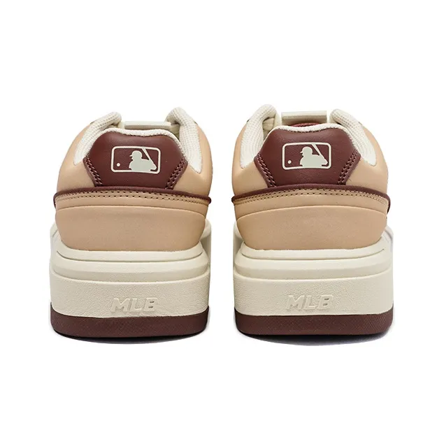 MLB Chunky Liner Skateboard Shoes Unisex Low Top Beige Yellow/White-3