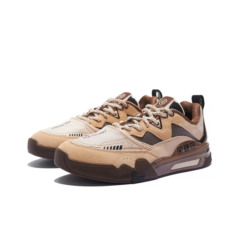 LiNing Ellington Skateboarding Shoes 'Brown'-2