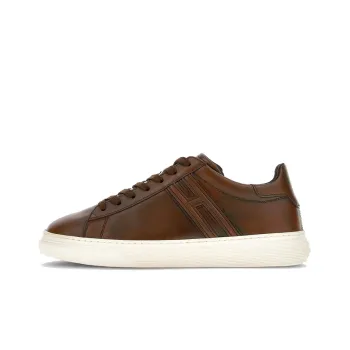 HOGAN Round Toe Lace-Up Sneakers