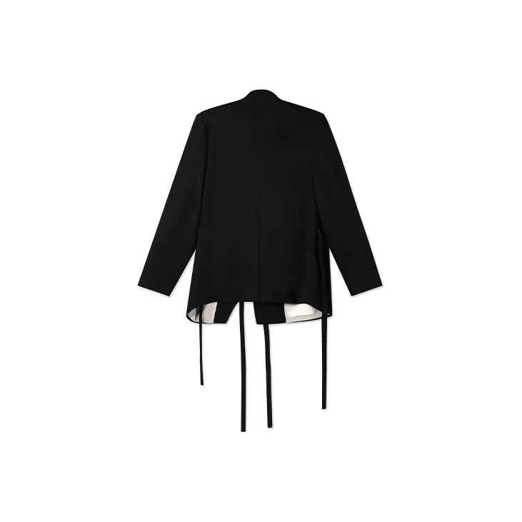 Cheng Jin Yi Bureau Loose Fit Jacket Unisex Black-1
