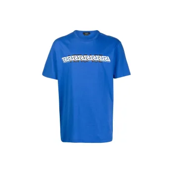 VERSACE T Shirts Men Royal Blue