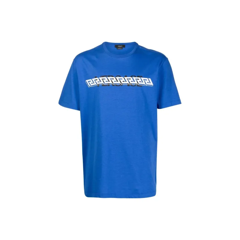 VERSACE T Shirts Men Royal Blue-0