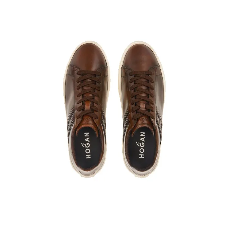 HOGAN Round Toe Lace-Up Sneakers-2