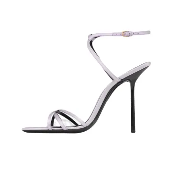 SAINT LAURENT NUIT Strap Sandals Women's Pink
