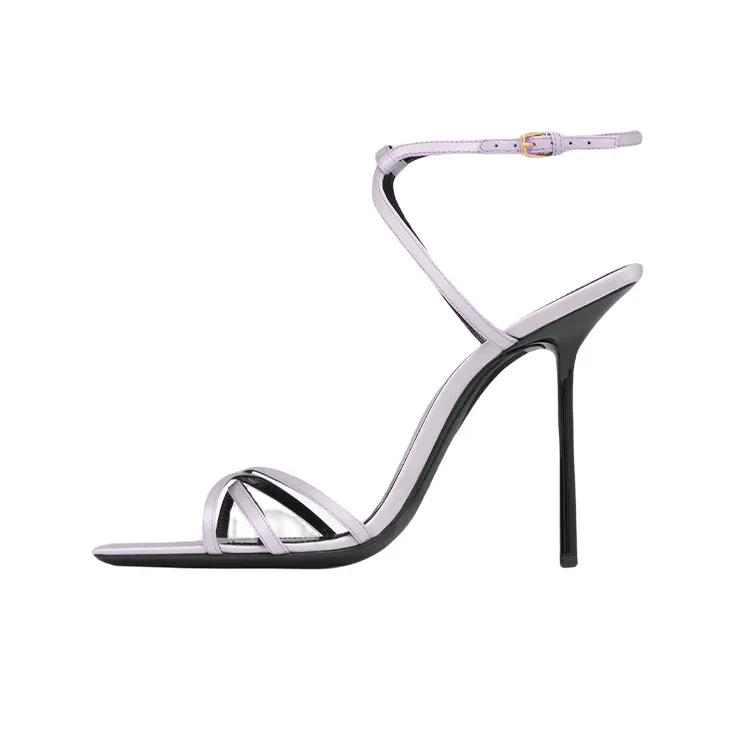 SAINT LAURENT NUIT Strap Sandals Women's Pink-0