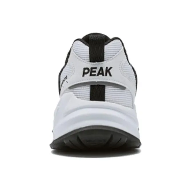 PEAK State Pole Source Back Casual Shoes Men Low Top All White/Black-2