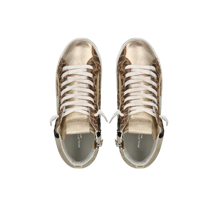 PHILIPPE MODEL Paris Leopard-print Hi-top Sneakers-2