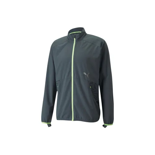 PUMA RUN ULTRAWEAVE Jackets Men Gray Blue