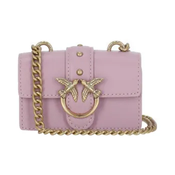 PINKO Love Icon Leather Shoulder Bag, Crossbody Bag Mini Women's