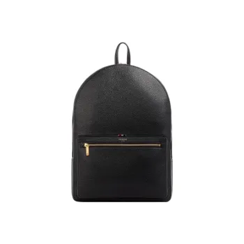 THOM BROWNE· Cow Leather Backpack Unisex Black