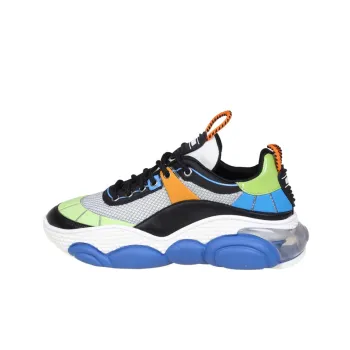 MOSCHINO Bolla 35 Low Top Casual Shoes Men's Blue Gray White
